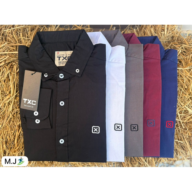 Camisa Manga longa Lisa e xadrez TXC  masculina: estilo, conforto e atitude em uma peça versátil que combina com tudo!