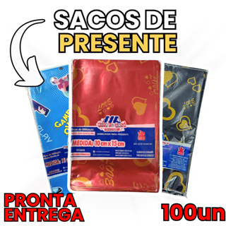 Saquinhos Sacos para Presente Temas Diversos 100 Unidades 10x15 e 11x20 em Oferta na Shopee