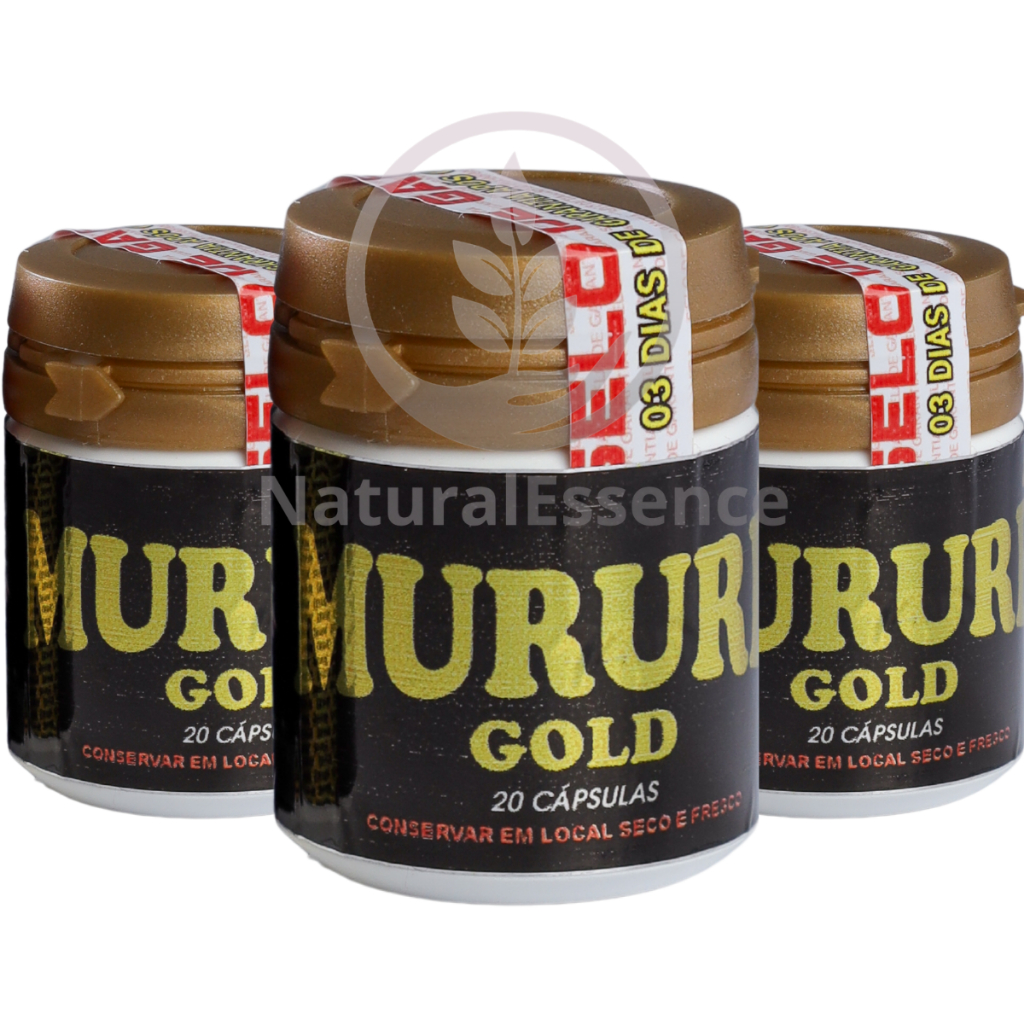 Mururé Gold 100% Original 3 FRASCOS em Oferta na Shopee