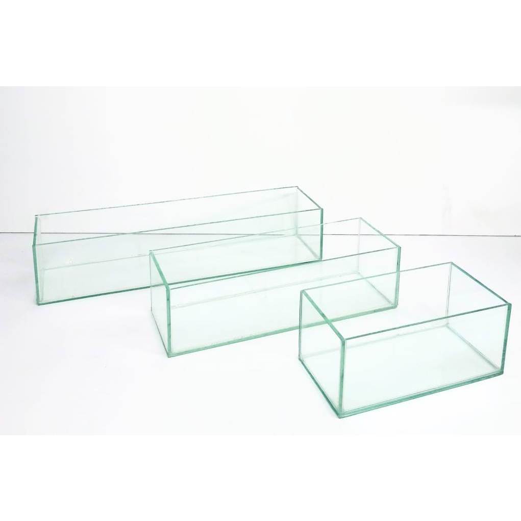 Vaso de Vidro Retangular Floreira Cachepot 40x10x8 P/ Arranjo Floral em Oferta na Shopee