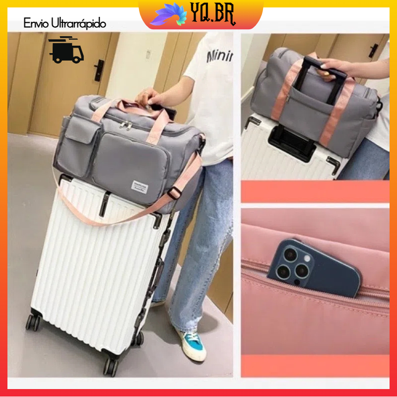 Bolsa Mala de Viagem Multifuncional de Grande Capacidade Resistente e Impermeável