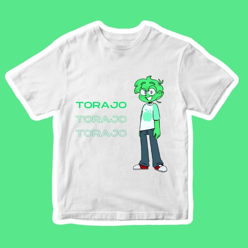 camiseta unissex infantil, juvenil e adulto mundo torajo personagem