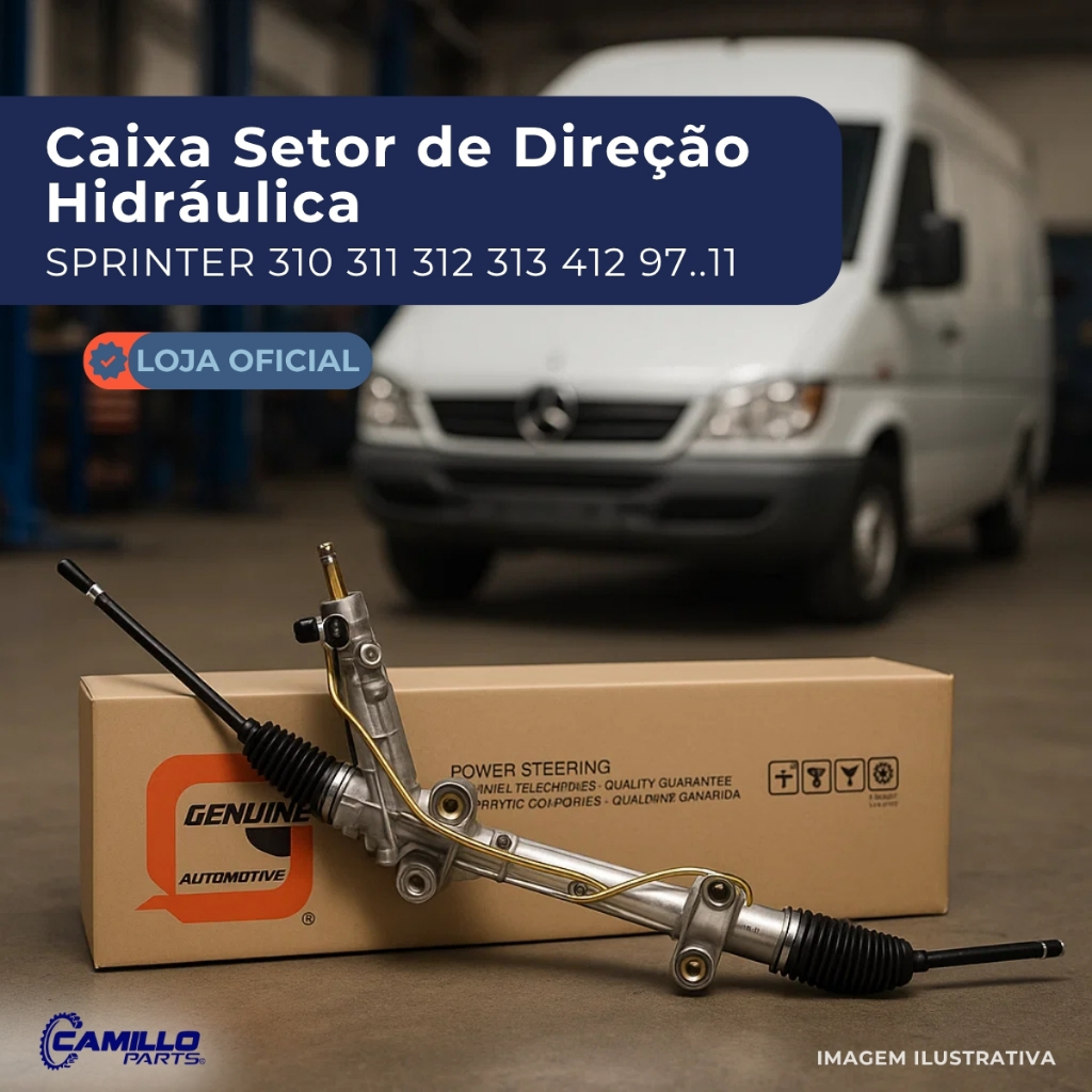 Caixa Setor Direção Hidráulica Mercedes-Benz Sprinter 1997 A 2011