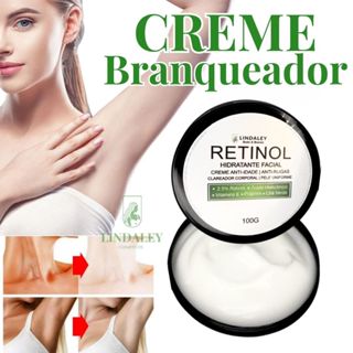 Creme Clareador Corporal Retinol para Axilas e Partes Íntimas Clareia Uniformiza e Reduz Manchas Escuras 100g em Oferta na Shopee