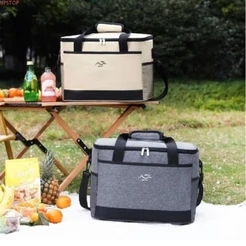 Bolsa Térmica Em Oxford Dobrável E Portátil Ideal Para Piqueniques E Atividades Ao Ar Livre