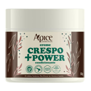 Apice Apse Creme de Pentear Crespo Power Ativador Antifrizz Proteção Térmica Filtro UV 500g em Oferta na Shopee