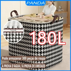 180L Caixa Multifuncional De Armazenamento De Grande Capacidade Para Colchas E Roupas Domésticas
