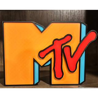 Placa Decorativa TV Inspirado Música Quadro Home Decor em 3d