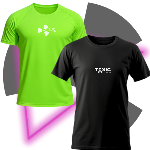 KIT 2 CAMISETAS DRY FIT MASCULINO - TOXIC FITNESS - TREINO ACADEMIA CORRIDA MUSCULAÇÃO