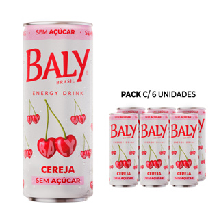 Pack Energético Baly Energy Drink Cereja Sem Açucar 250ml em Oferta na Shopee