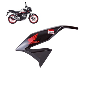 Carenagem Esquerda Tanque Titan 160 2023 Preta Para Moto Prata Original em Oferta na Shopee