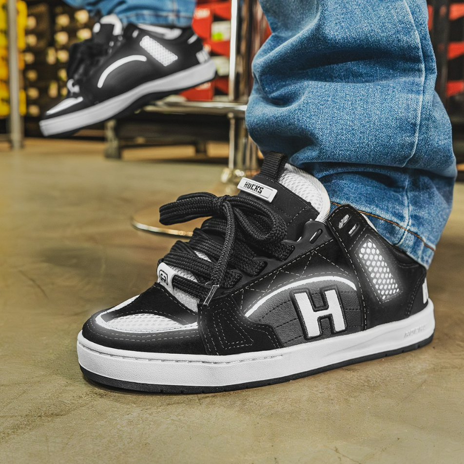 Tênis Hocks Skate Bold Petitpoa Original Masculino e Feminino | Preto Branco em Oferta na Shopee