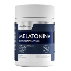 Suplemento Melatonina Nutrilibrium 30 caps Autonomia 30 dias