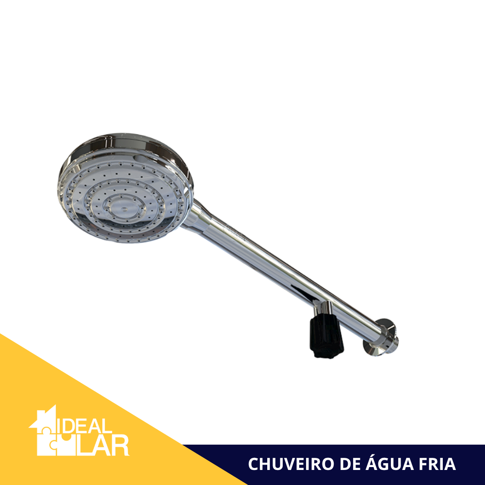 Chuveiro De Água Fria Cromado Tamanho 4" Com Registro Durín em Oferta na Shopee