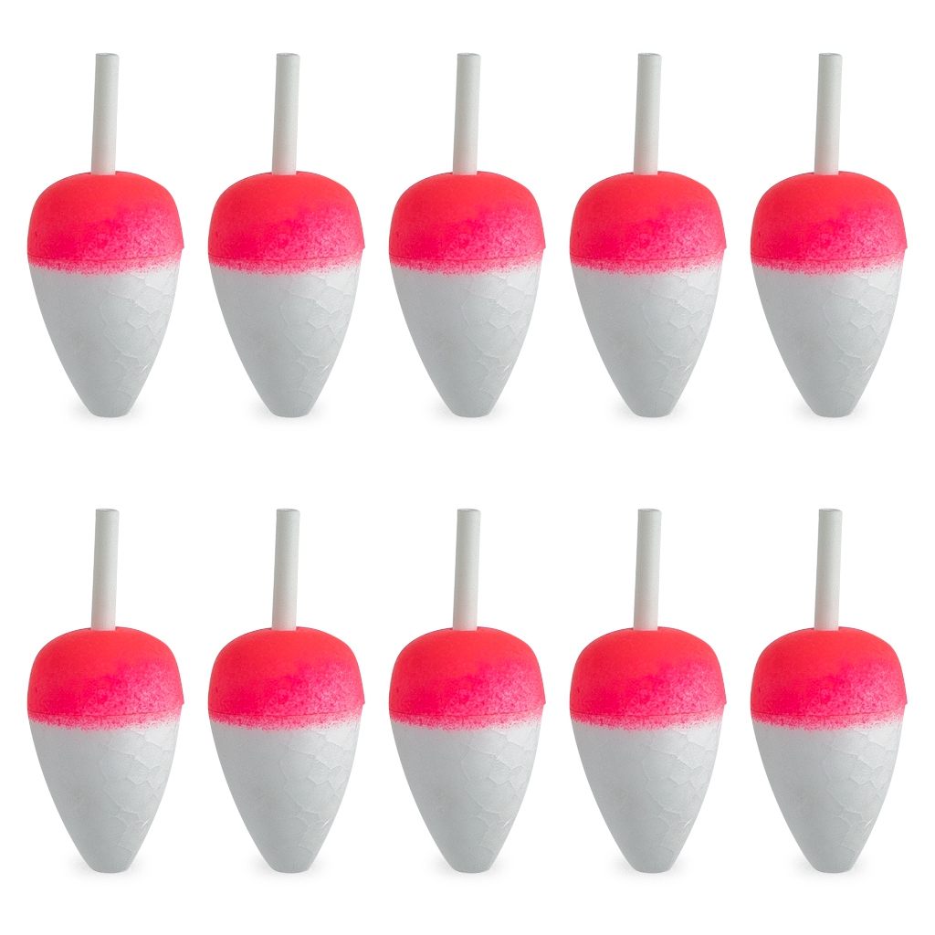 Kit Boia Lambari De Isopor Para Pesca Nº 4  Pacote Com 10 Unidades Cor Rosa