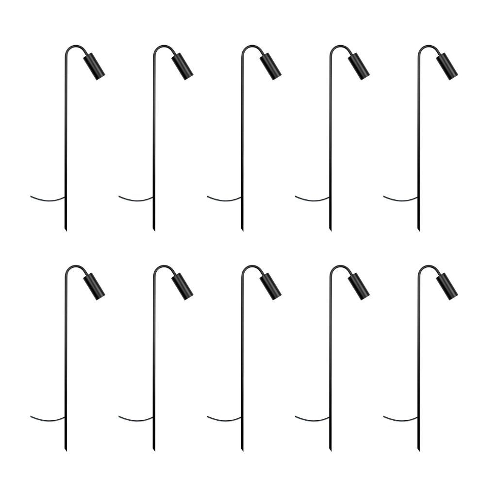 Kit Balizador Espeto Luminária Jardim Escada Curvo 50cm