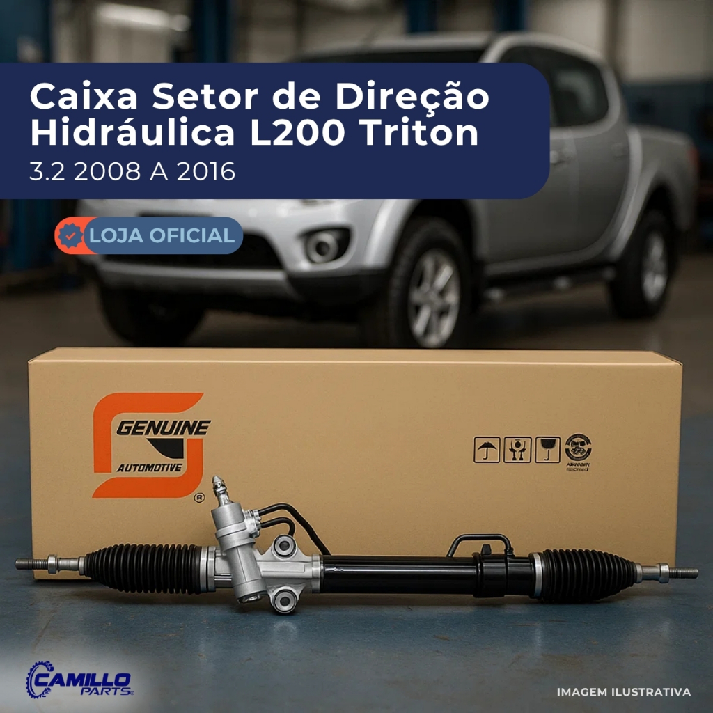 Caixa Setor Direção Hidráulica Mitsubishi L200 Pajero 2008 A 2017