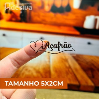 50 Etiquetas Transparentes em Vinil Impermeável 5x2cm – Adesivos para Potes de Temperos e Mantimentos em Oferta na Shopee