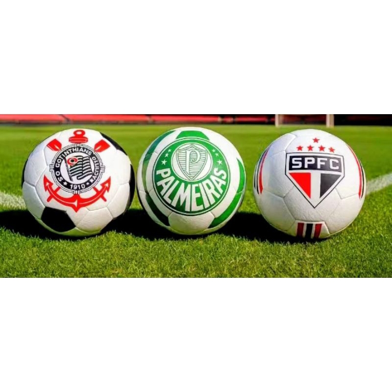 Bola De Futebol Vários Times Couro Sintético N5 em Oferta na Shopee