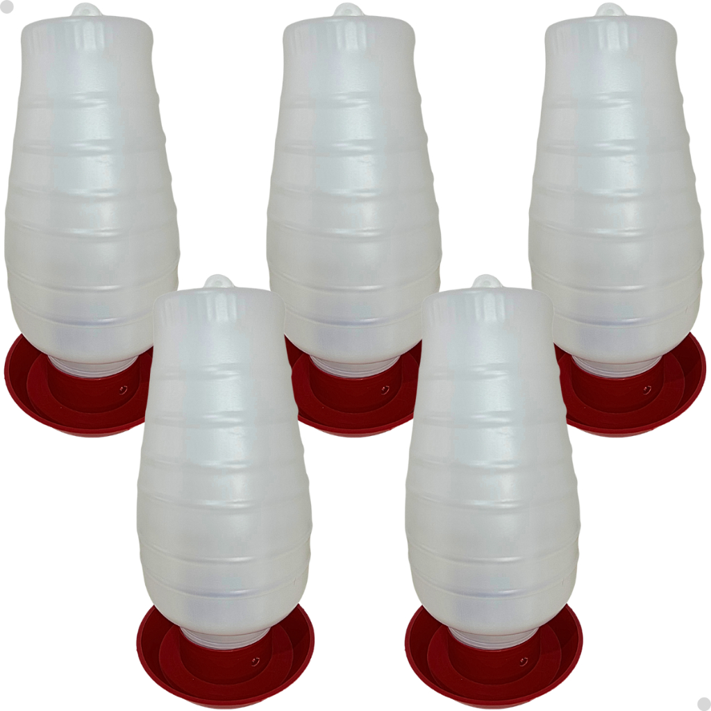 5 Bebedouro Automático Aves Galinhas Grande Pendurável 5 Litros