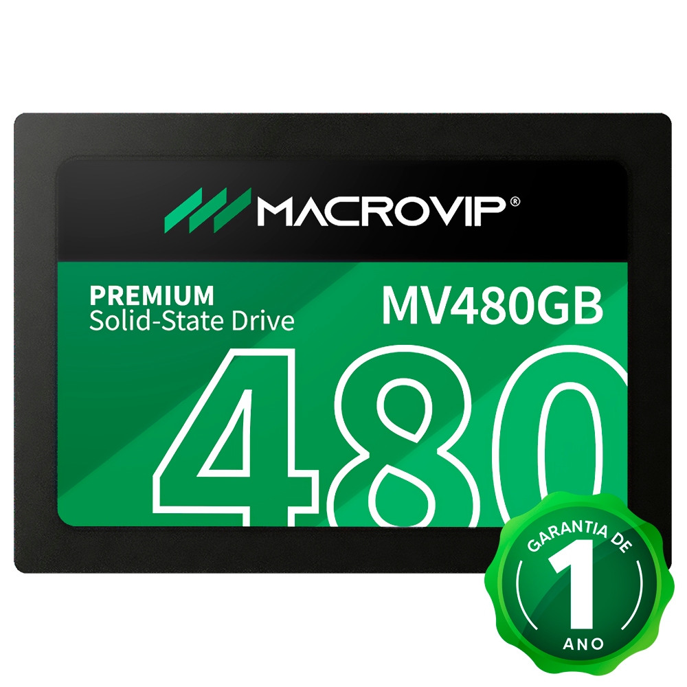 SSD 480GB Macrovip 2.5" SATA 3 Rápido, Confiável e Ideal para PC e Notebook