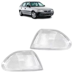 Par Pisca Seta Dianteira Astra 1993 1994 1995 1996 Cristal Lente Estriada Acrilico