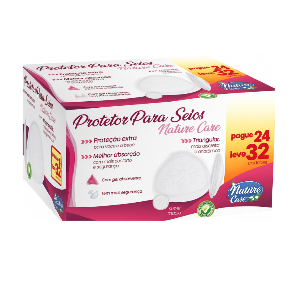Protetor para Seios Absorvente Nature Care Stima+ Confortável e Anatômico Caixa com 32 Unidades em Oferta na Shopee