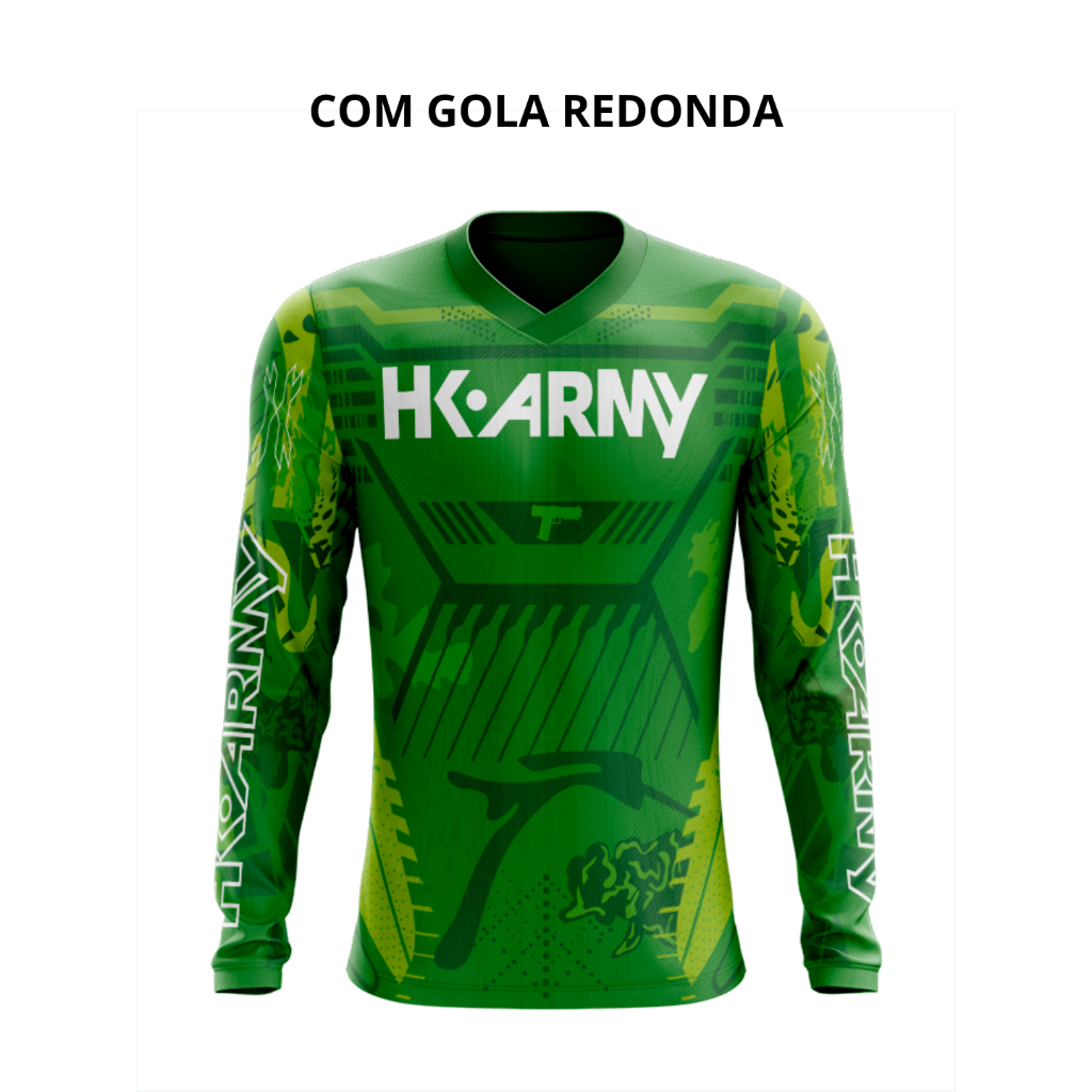 Camisa Manga Longa HK Army 17 Paintball Air Soft - Dry Fit Esportiva Proteção UV