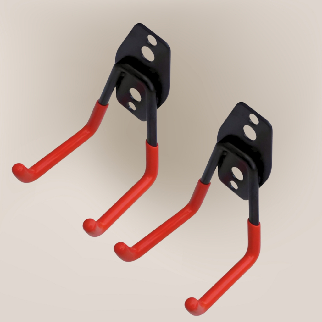 Kit 2 Suportes Multiuso de Aço 23kg Ideal para Organizar Garagem, Lavanderia e Quintal - Bestfer