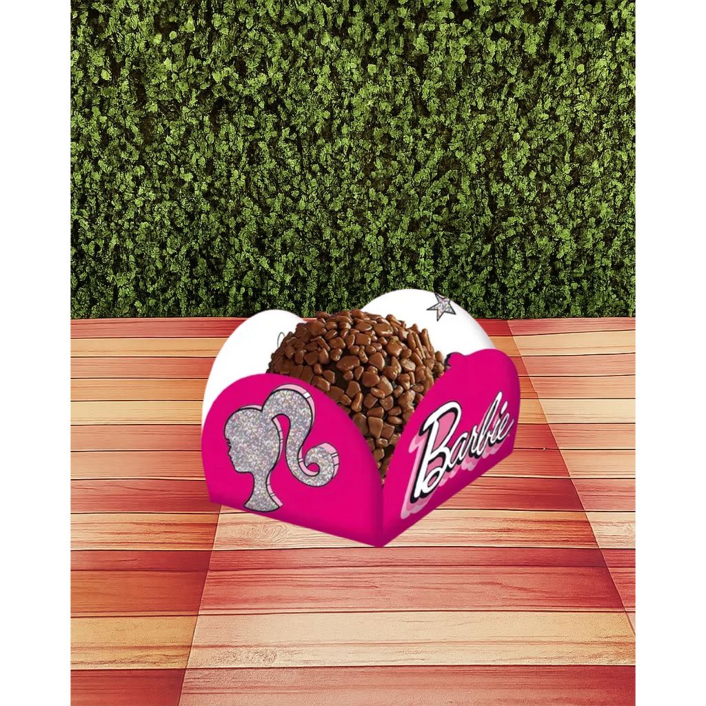 150 Forminhas Personalizadas para Doces Barbi – Qualquer Tema – Festa Infantil, Aniversário, Lembrancinha Decorativa