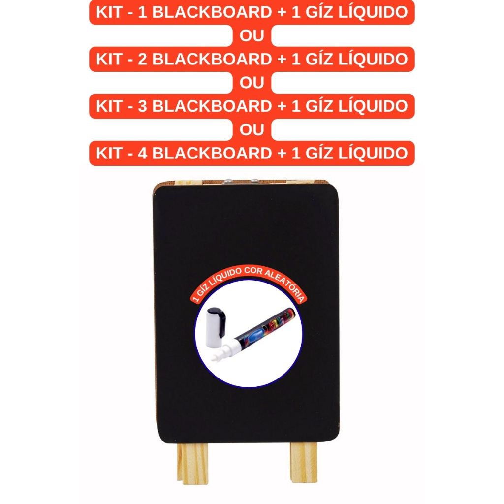 Mini Cavaletes Mesa Quadro Lousa e Giz Liquido Escrever Restaurantes Bistro Lanchonetes Hambugueria