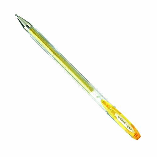 Caneta Gel Signo Sparkling Glitter 0,7 mm Ouro Dourada Um-120sp Uni-ball