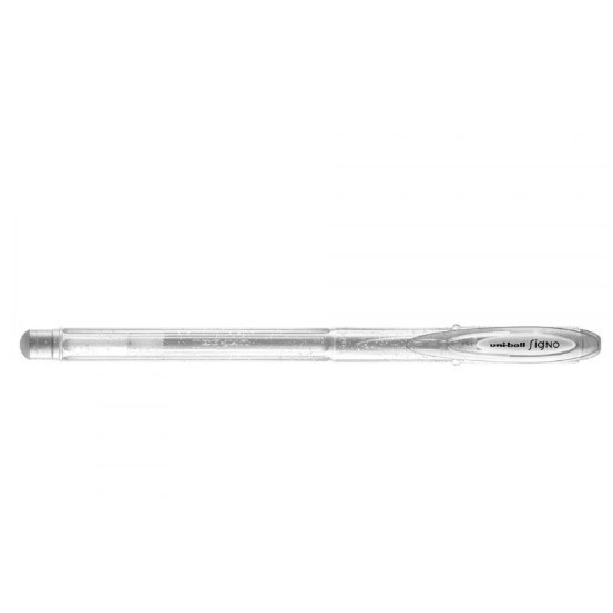 Caneta Gel Signo Sparkling Glitter 0,7 mm Prata Um-120sp Uni-ball