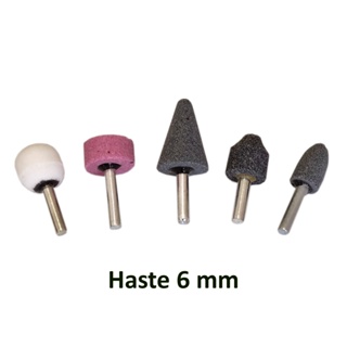 Jogo 5 Pedras Montada Micro Retifica Desbaste Afiação Polimento Aplicação em Diversos Materiais em Oferta na Shopee