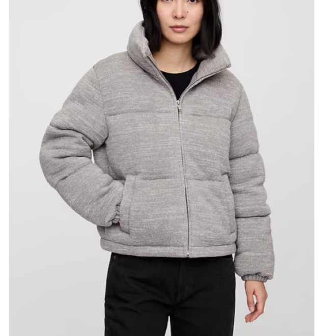 Jaqueta Feminina Puffer Gap Peluciada Tendência Outono & Inverno 2026 / Moda Feminina  / Jaqueta De Frio
