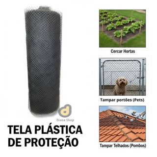 Tela Plástica para Viveiro, Cercas e Proteção – Alta Resistência e Durabilidade