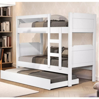 Beliche Bibox Treliche Cama Auxiliar 100% MDF Cama Solteiro Top Star Reforçada Resistente Conforto em Oferta na Shopee