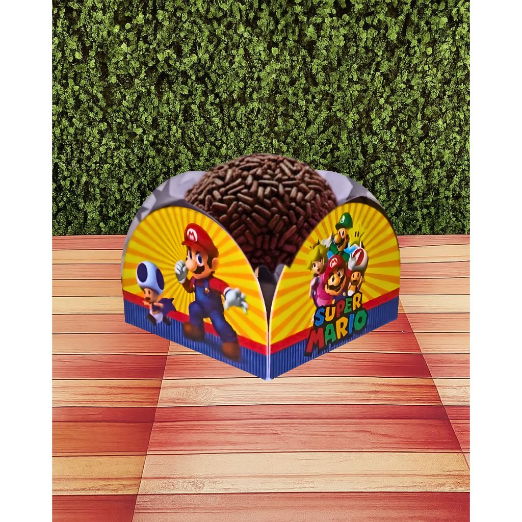Forminhas Personalizadas para Doces Mario – Qualquer Tema – Festa Infantil, Aniversário, Lembrancinha Decorativa