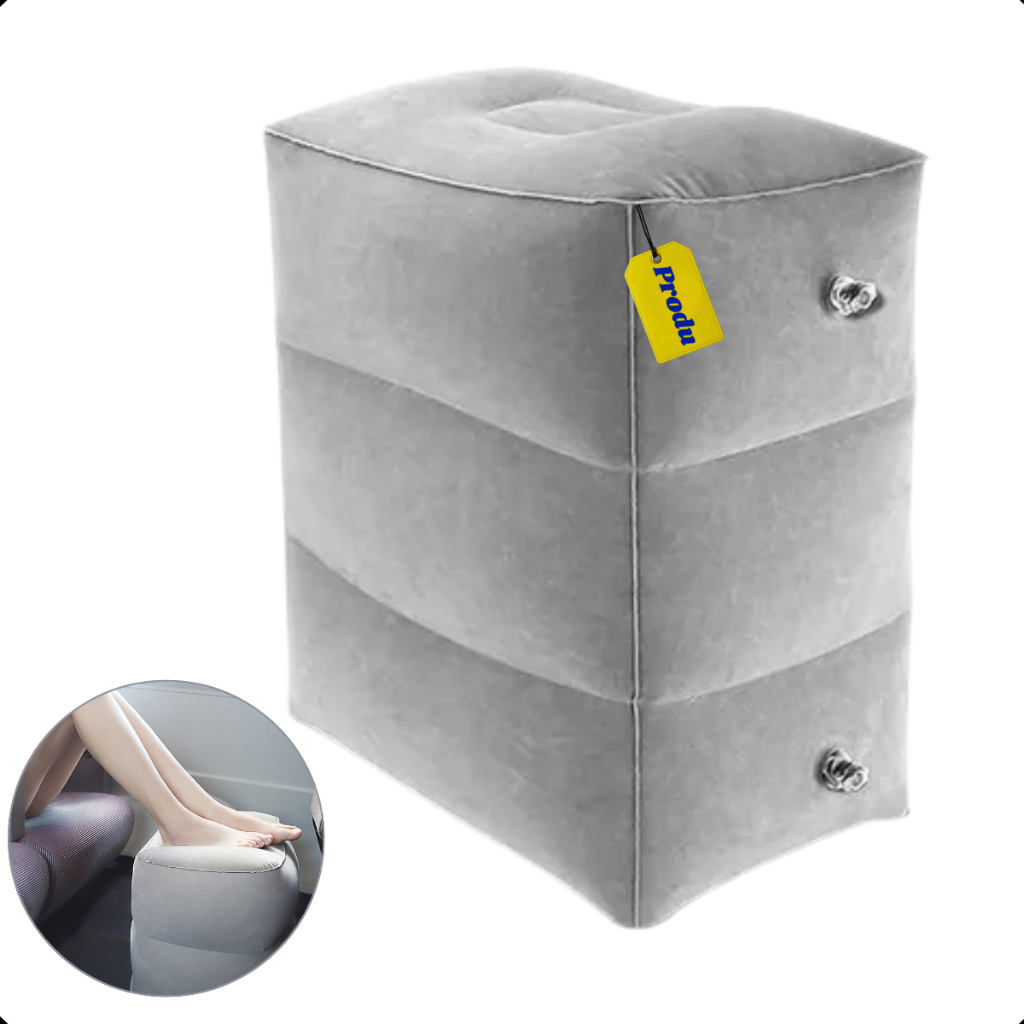 Apoio Inflavel para os Pes Aviao Viagem Almofada Crianca Travesseiro