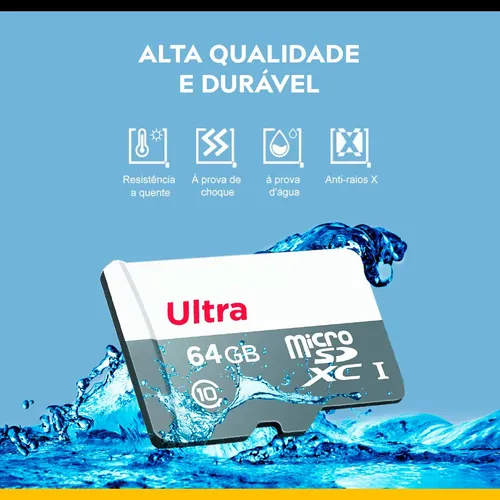 Cartão de Memória SanDisk Ultra 64GB – Mais Velocidade, Mais Espaço, Zero Limites!