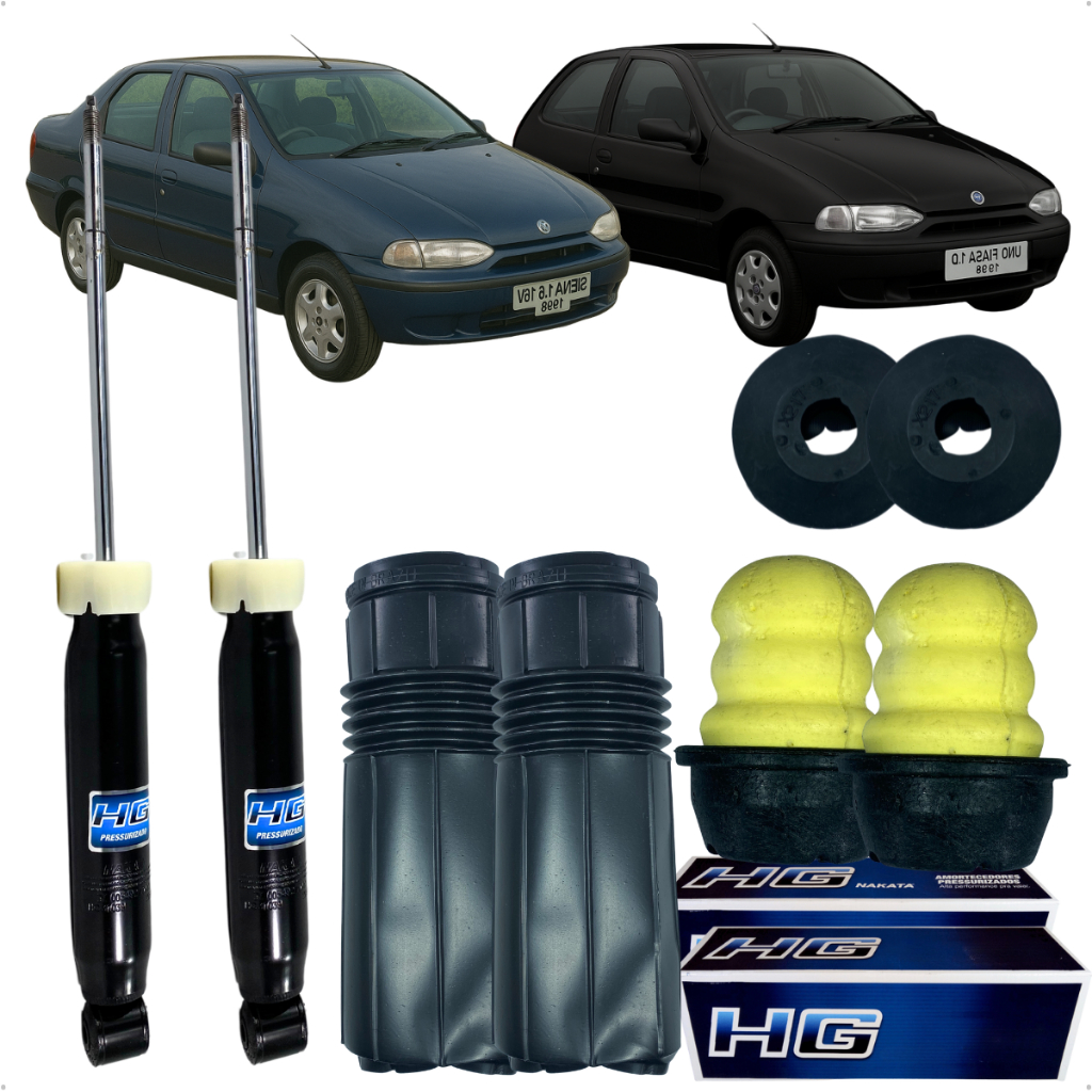 Kit Amortecedor Batente Traseira Palio Siena 1997 Á 2015