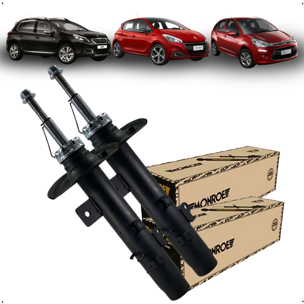 Par Amortecedor Dianteiro Monroe Citroën C3 2008 208 1.6 16v 2015 á 2019