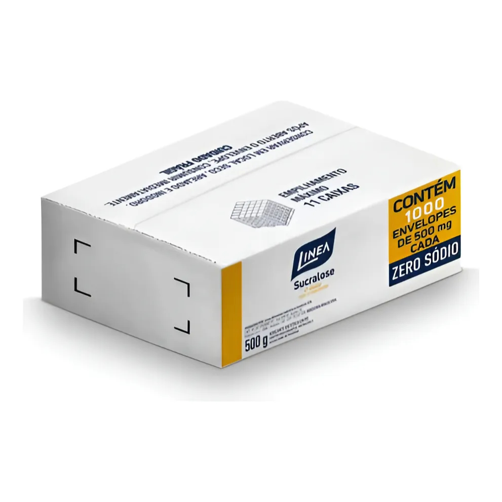 Adoçante Em Pó Sucralose Linea Caixa 500g 1000 Sachês 500mg em Oferta na Shopee