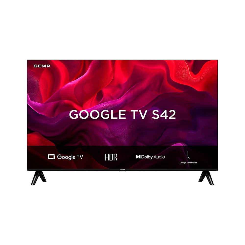 Smart Tv LED HD 32” Semp 32s42 Google Tv com Wi-Fi Integrado