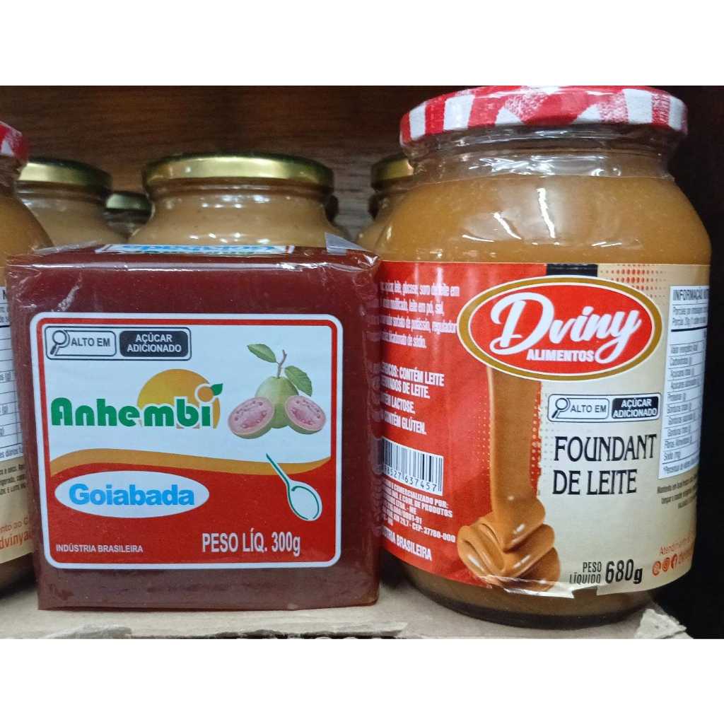KIT 1 DOCE DE LEITE 680G + 1 GOIABADA 300G