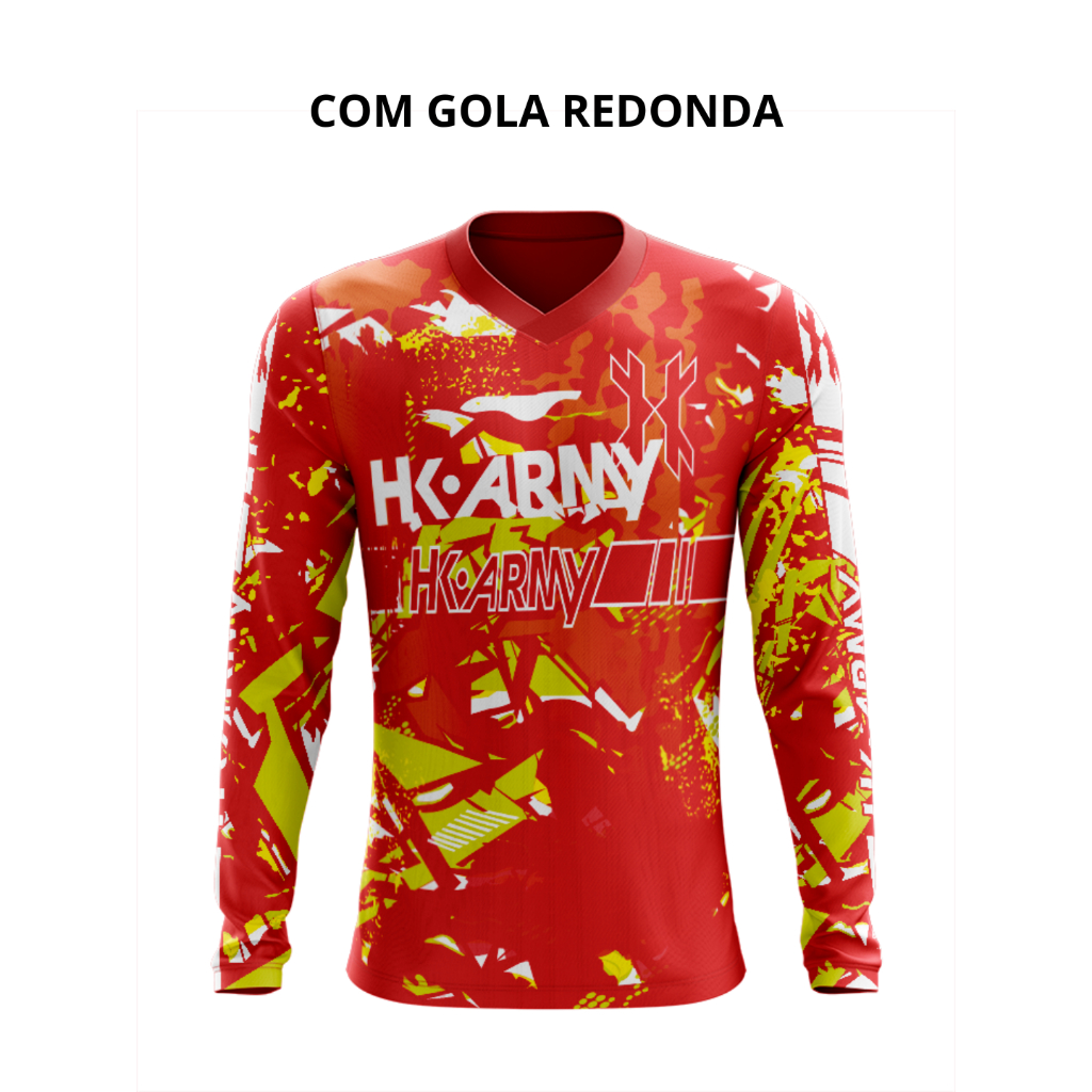 Camisa Manga Longa HK Army 23 Paintball Air Soft - Dry Fit Esportiva Proteção UV