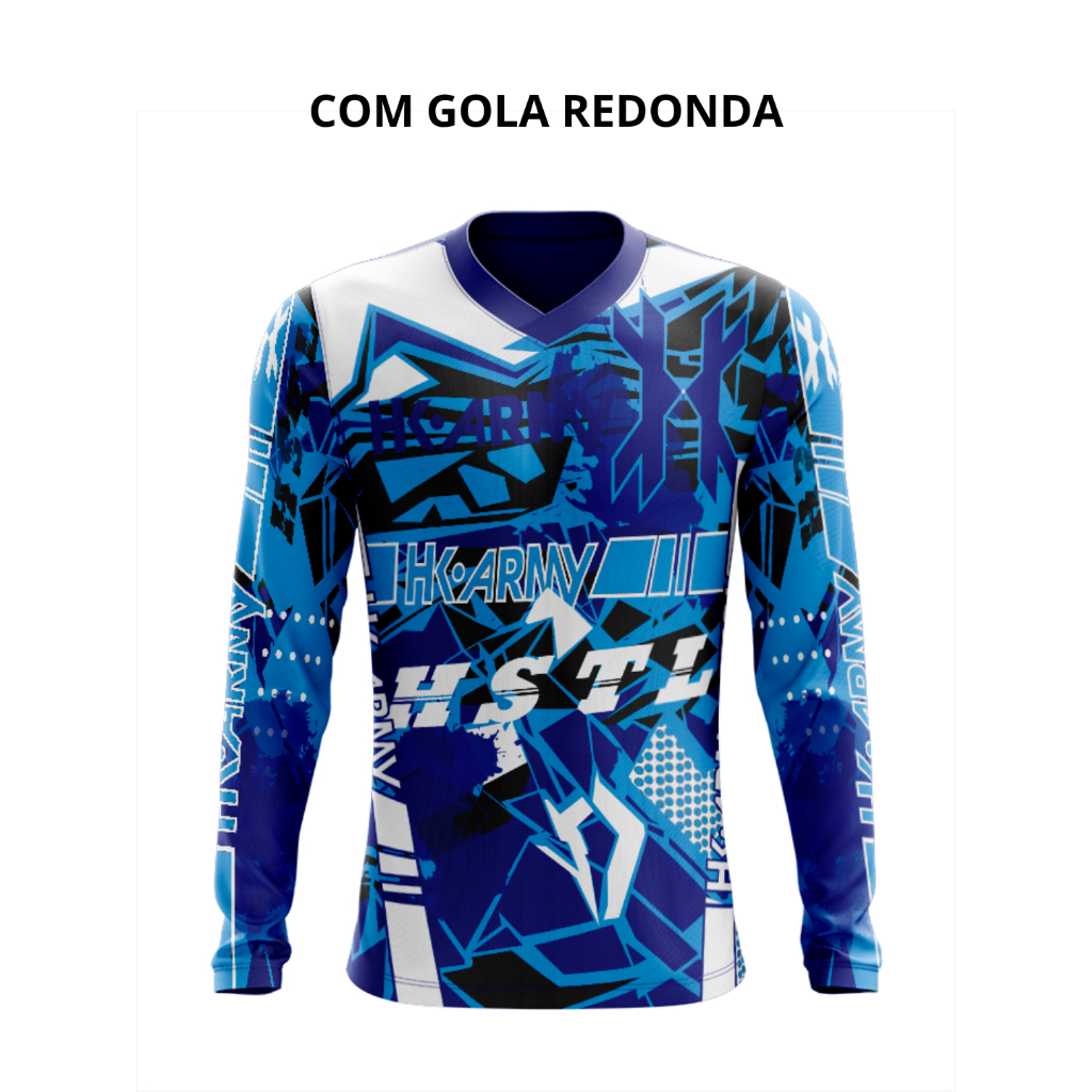 Camisa Manga Longa HK Army 21 Paintball Air Soft - Dry Fit Esportiva Proteção UV