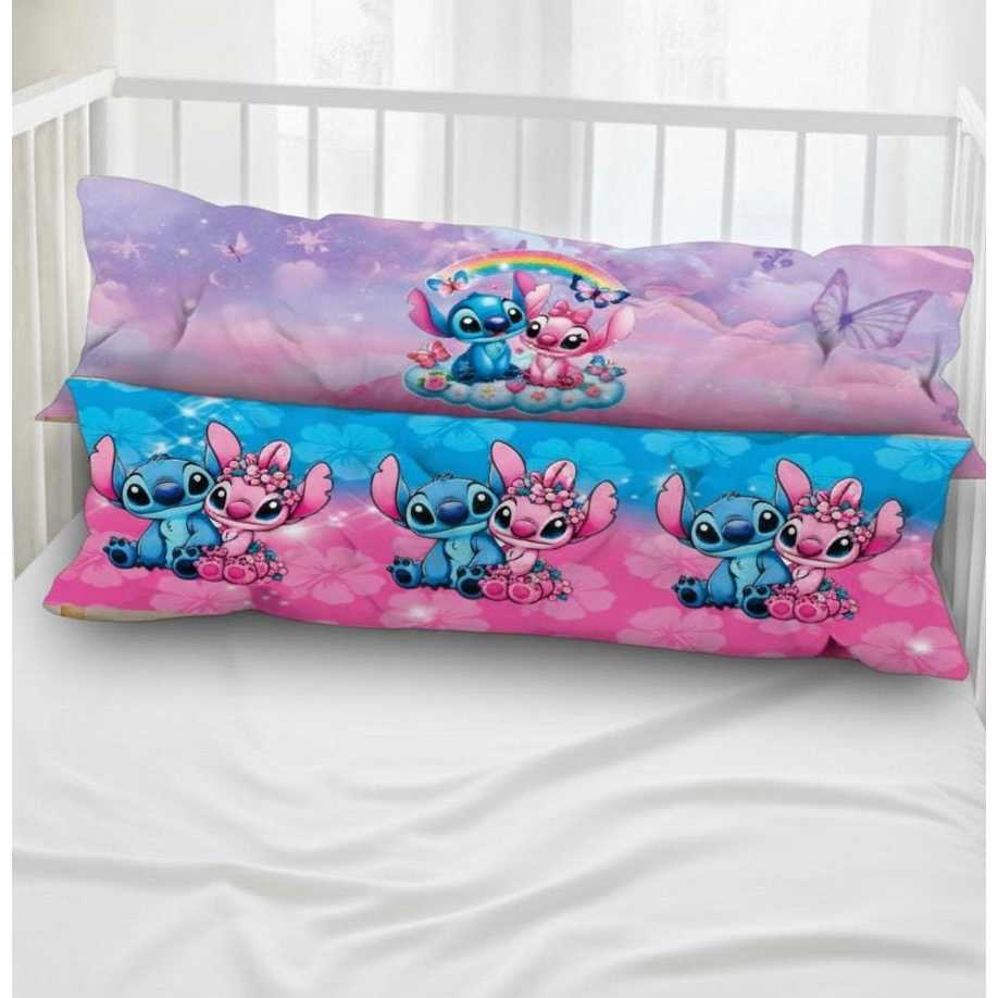 Kit 02 Xuxinho Xuxão Travesseiro de Corpo Almofada de Corpo Infantil 85x25cm Enchimento Silicone