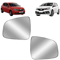 Vidro Espelho Retrovisor Renault Sandero 2015 2016 2017 2018 2019 2020 2021 2022 2023 Convexo