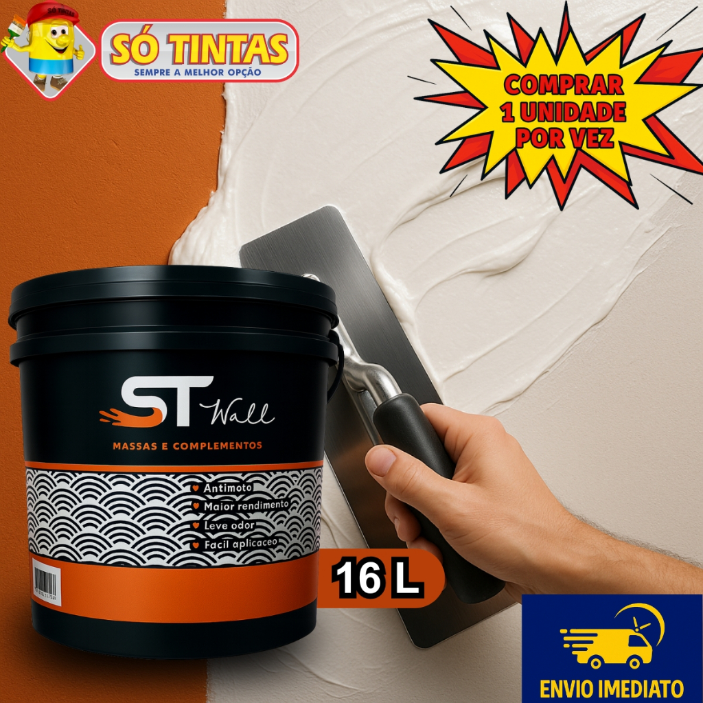 Massa Acrílica ST 20 kg 16 Litros Exclusiva em Oferta na Shopee